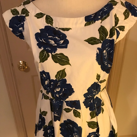 Mink pink white floral dress - Picture 3 of 6